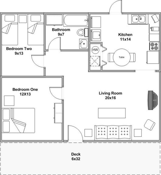 Outdoorsman Cabin Floor Plan